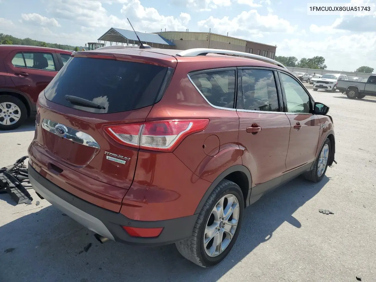 2016 Ford Escape Titanium VIN: 1FMCU0JX8GUA51743 Lot: 62603245