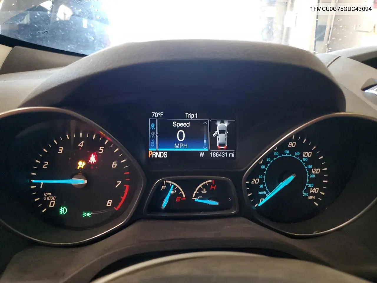 2016 Ford Escape Se VIN: 1FMCU0G75GUC43094 Lot: 62742905