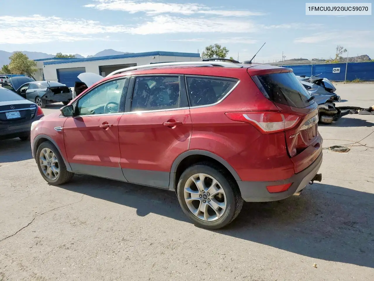 2016 Ford Escape Titanium VIN: 1FMCU0J92GUC59070 Lot: 62758105