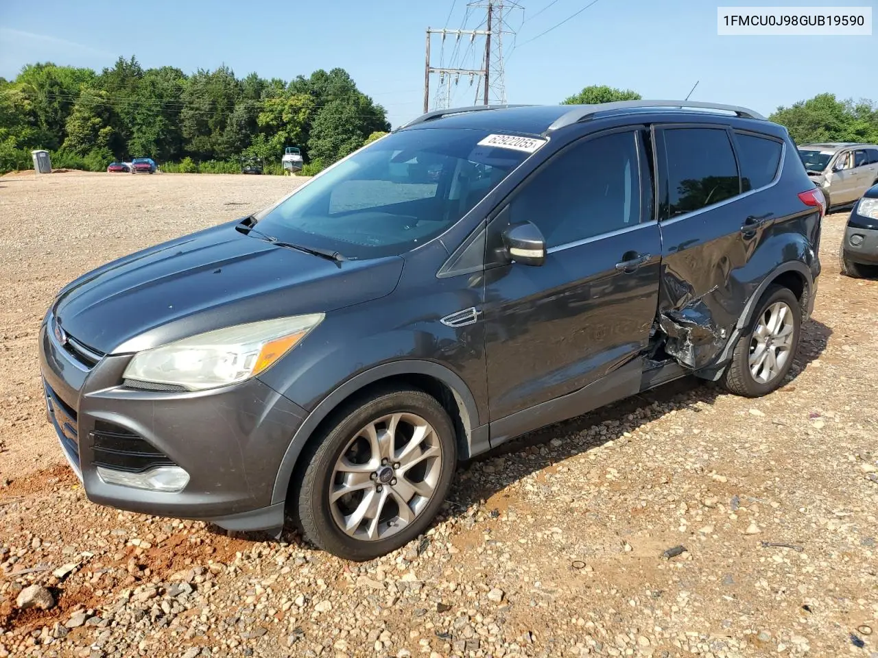 2016 Ford Escape Titanium VIN: 1FMCU0J98GUB19590 Lot: 62922055