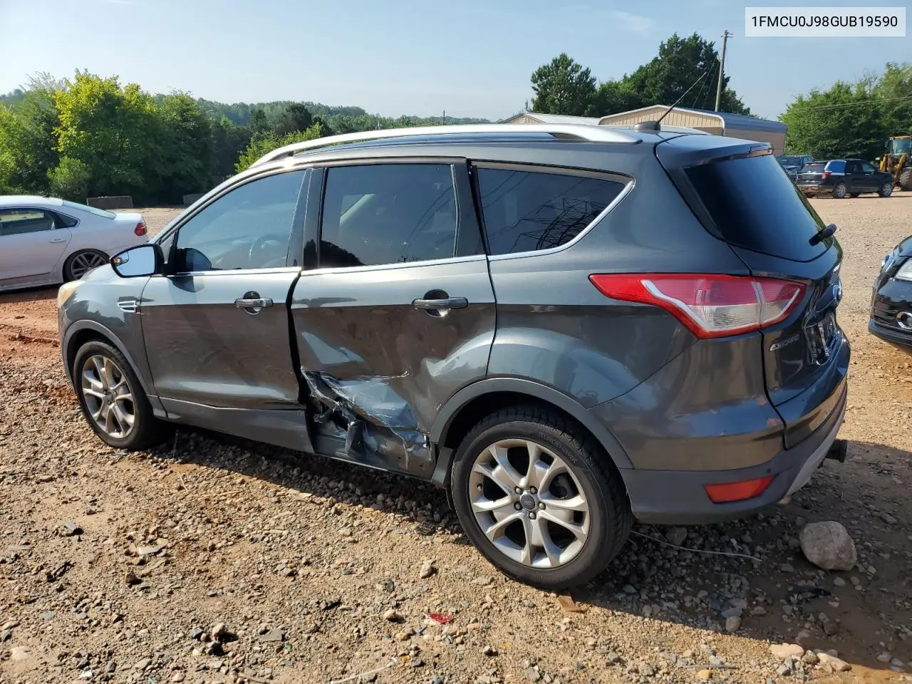 2016 Ford Escape Titanium VIN: 1FMCU0J98GUB19590 Lot: 62922055