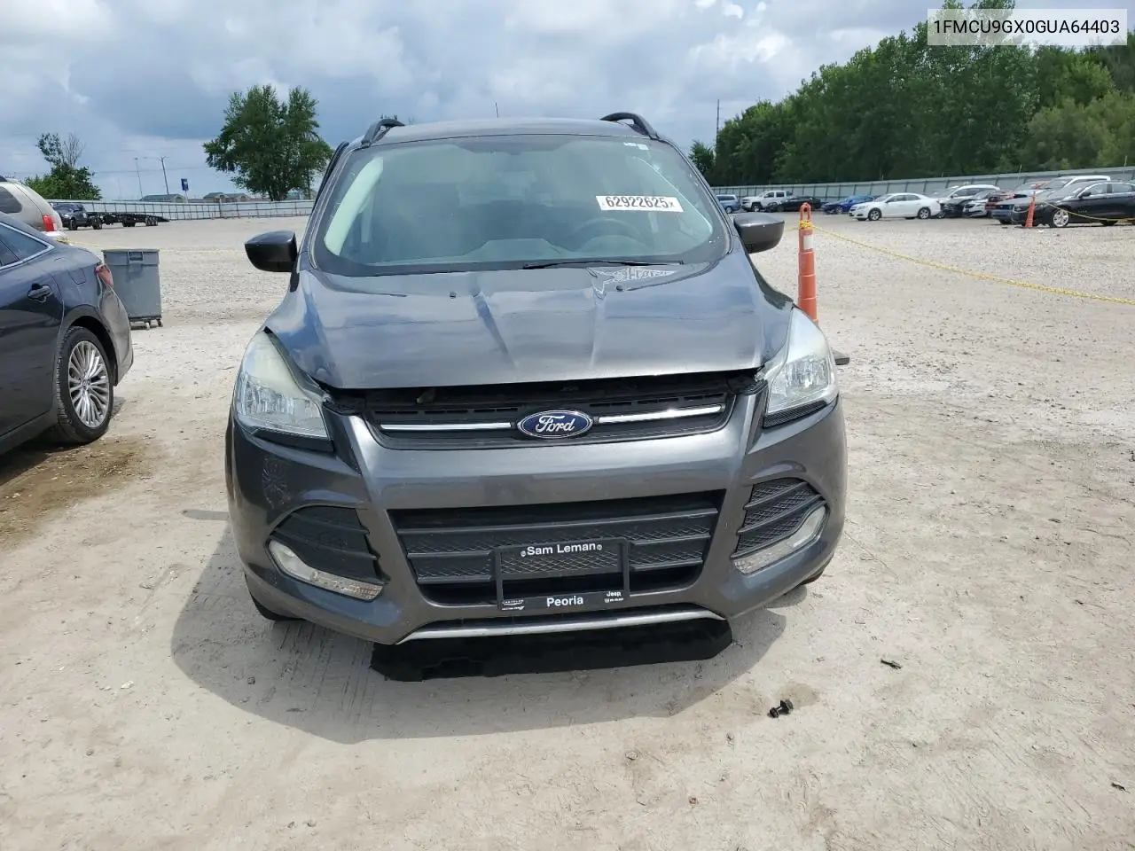 2016 Ford Escape Se VIN: 1FMCU9GX0GUA64403 Lot: 62922625