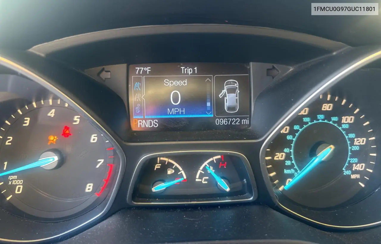 2016 Ford Escape Se VIN: 1FMCU0G97GUC11801 Lot: 63133965