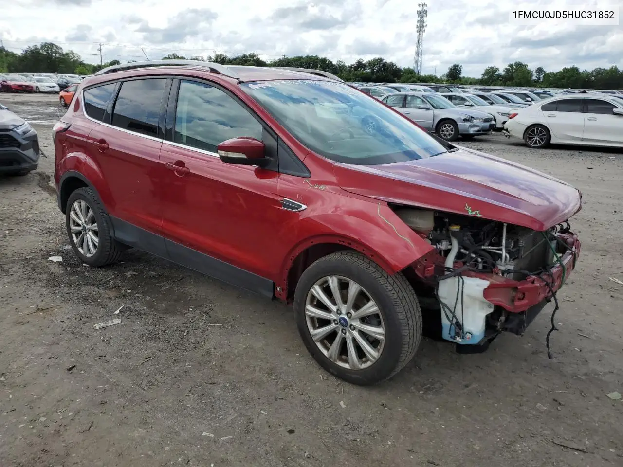 2017 Ford Escape Titanium VIN: 1FMCU0JD5HUC31852 Lot: 56872655
