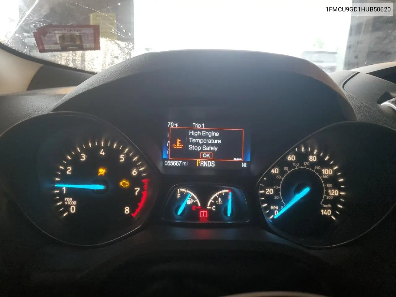 2017 Ford Escape Se VIN: 1FMCU9GD1HUB50620 Lot: 56983075