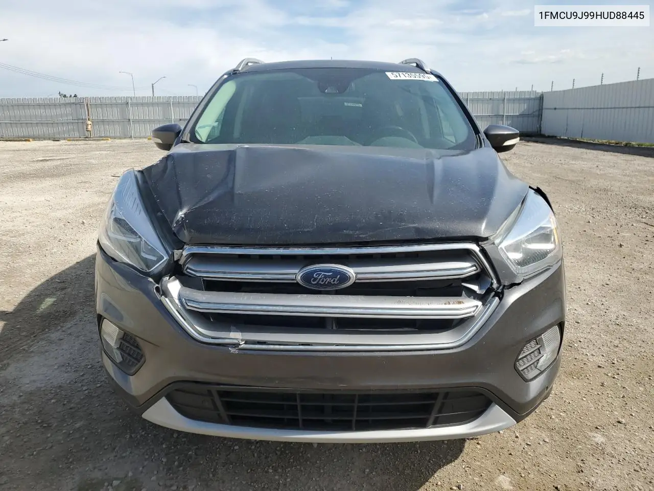 2017 Ford Escape Titanium VIN: 1FMCU9J99HUD88445 Lot: 57135595