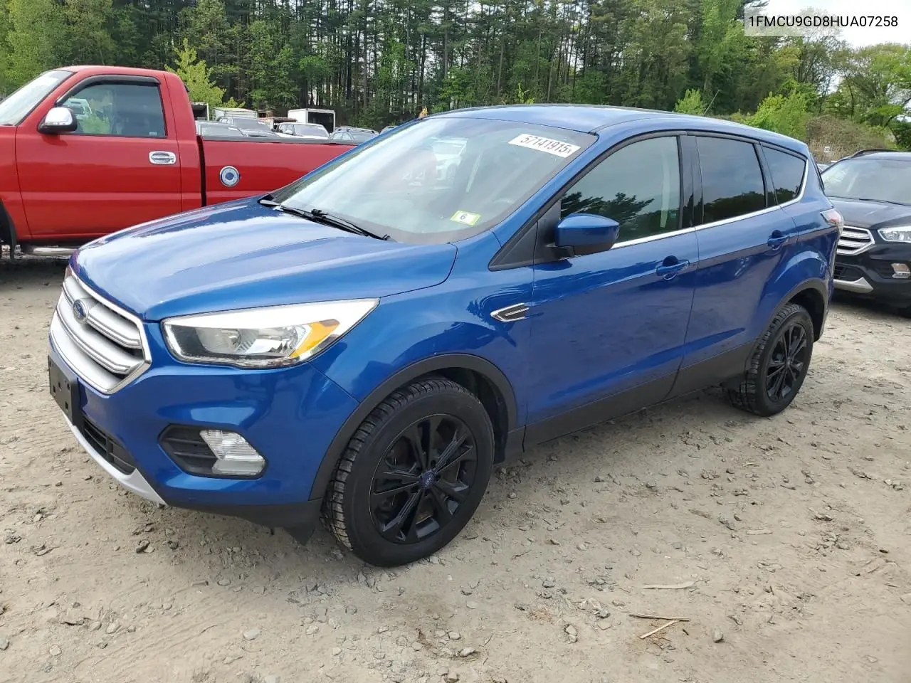 2017 Ford Escape Se VIN: 1FMCU9GD8HUA07258 Lot: 57141915