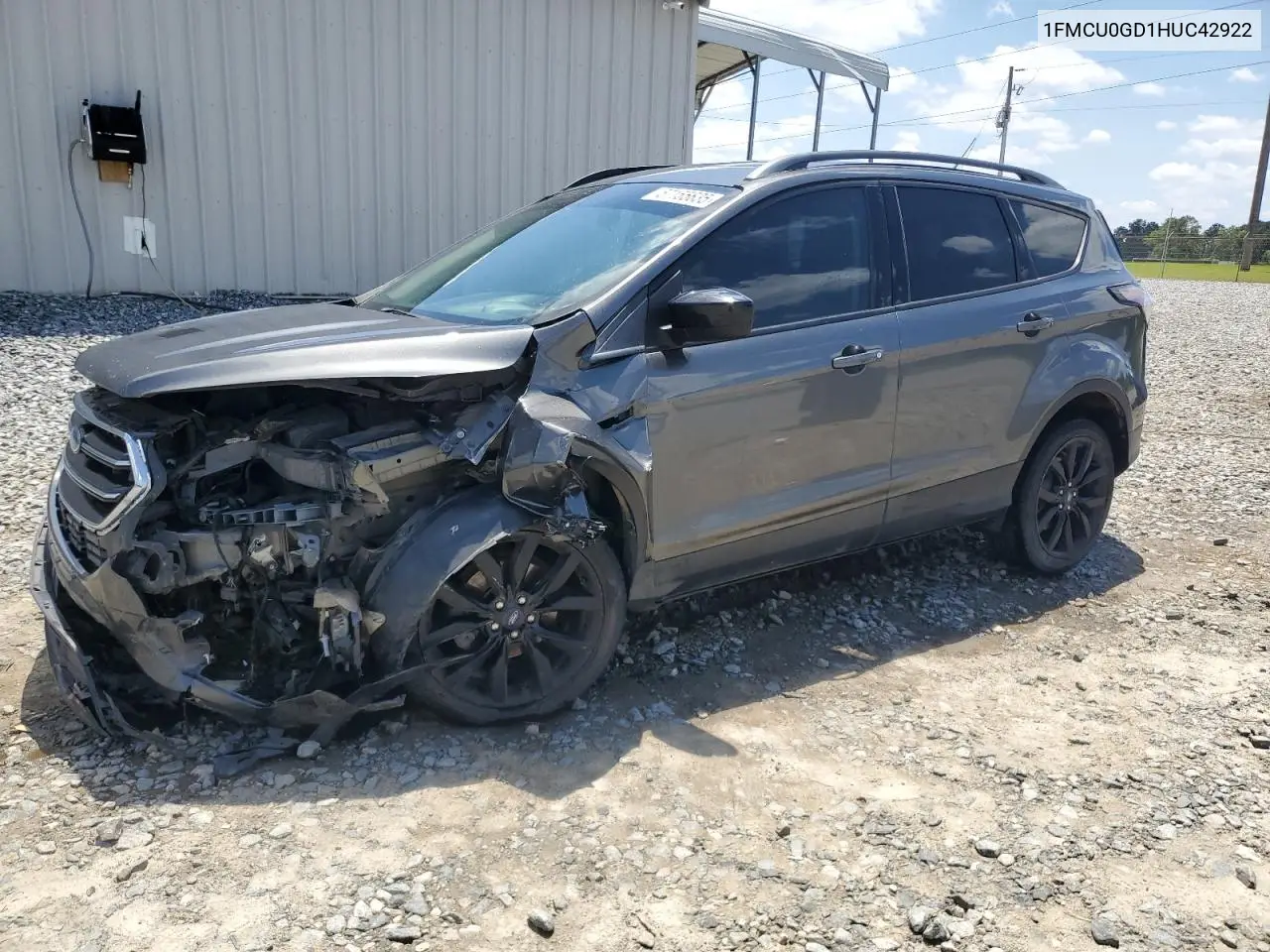 2017 Ford Escape Se VIN: 1FMCU0GD1HUC42922 Lot: 57155635