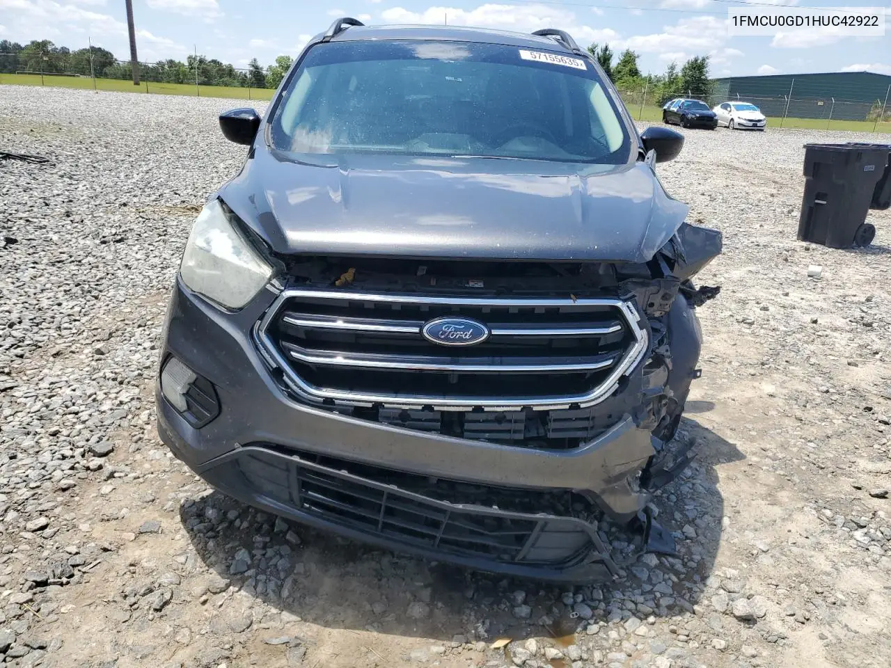 2017 Ford Escape Se VIN: 1FMCU0GD1HUC42922 Lot: 57155635