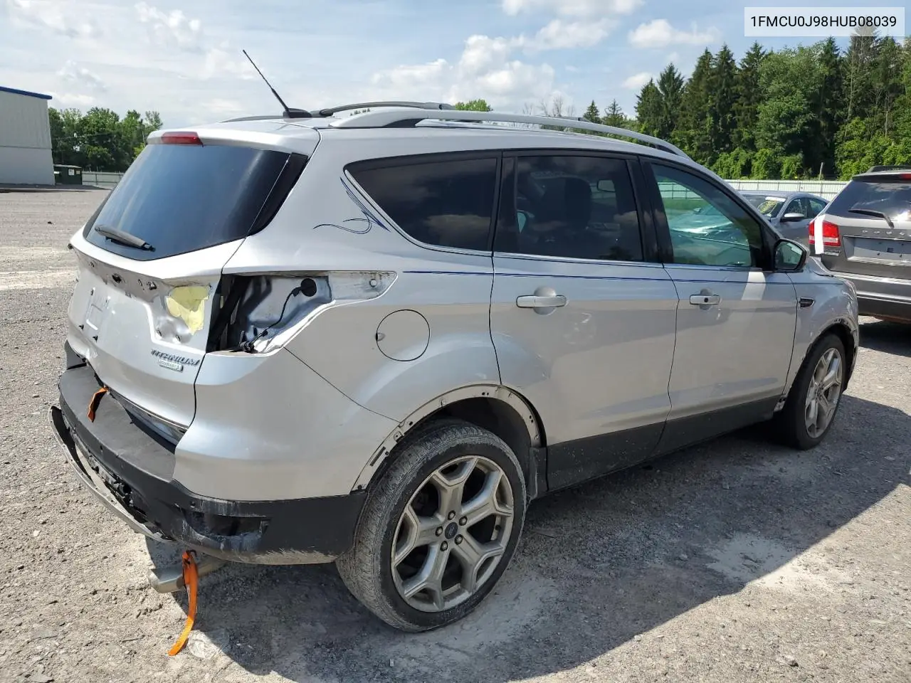 2017 Ford Escape Titanium VIN: 1FMCU0J98HUB08039 Lot: 62487515