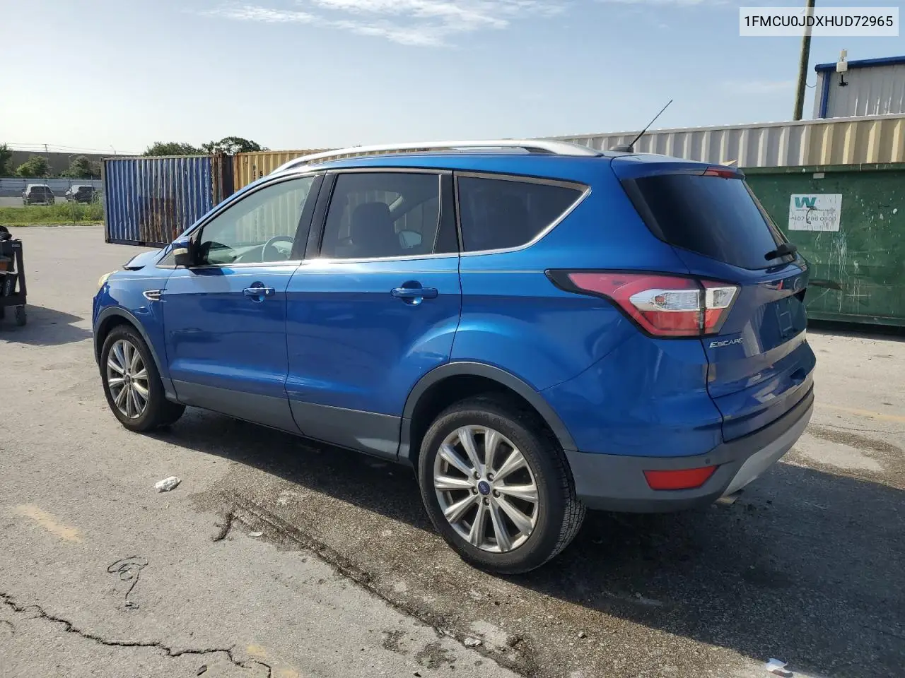 2017 Ford Escape Titanium VIN: 1FMCU0JDXHUD72965 Lot: 63067065