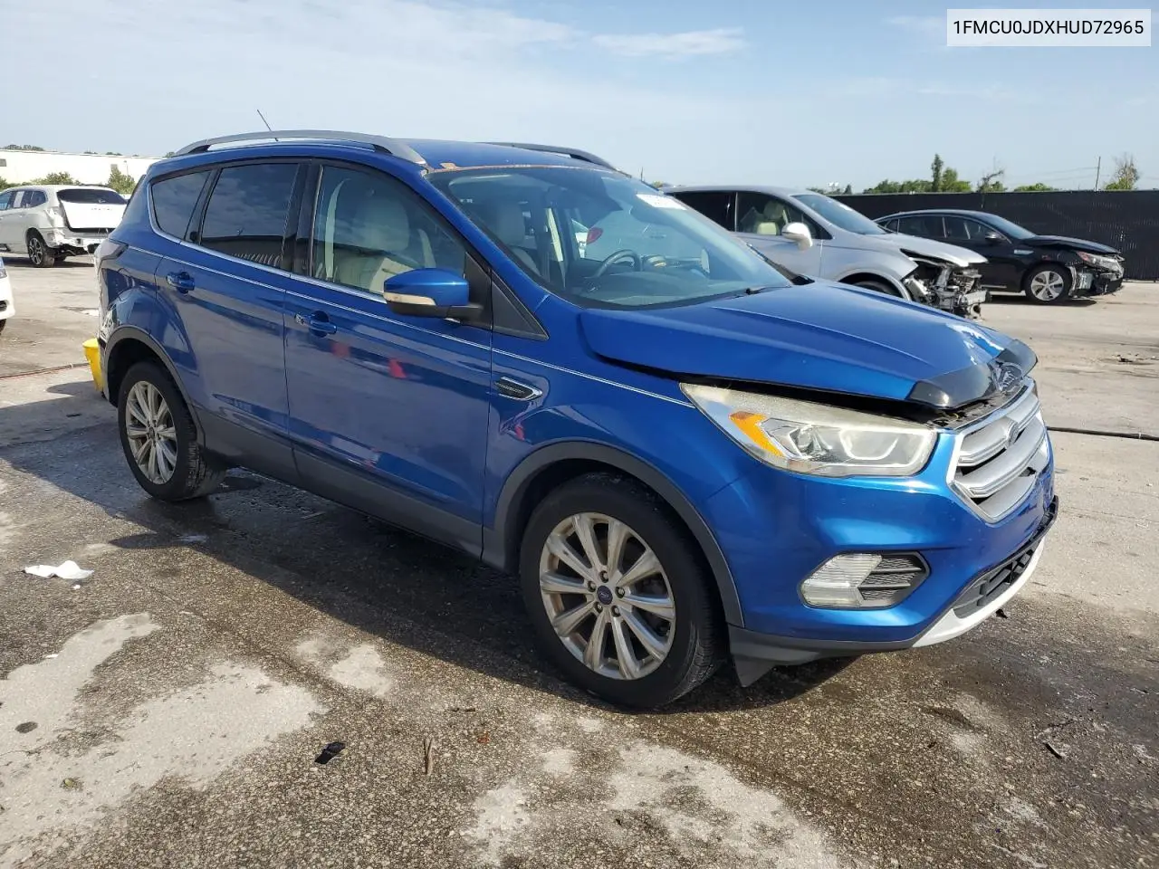 2017 Ford Escape Titanium VIN: 1FMCU0JDXHUD72965 Lot: 63067065