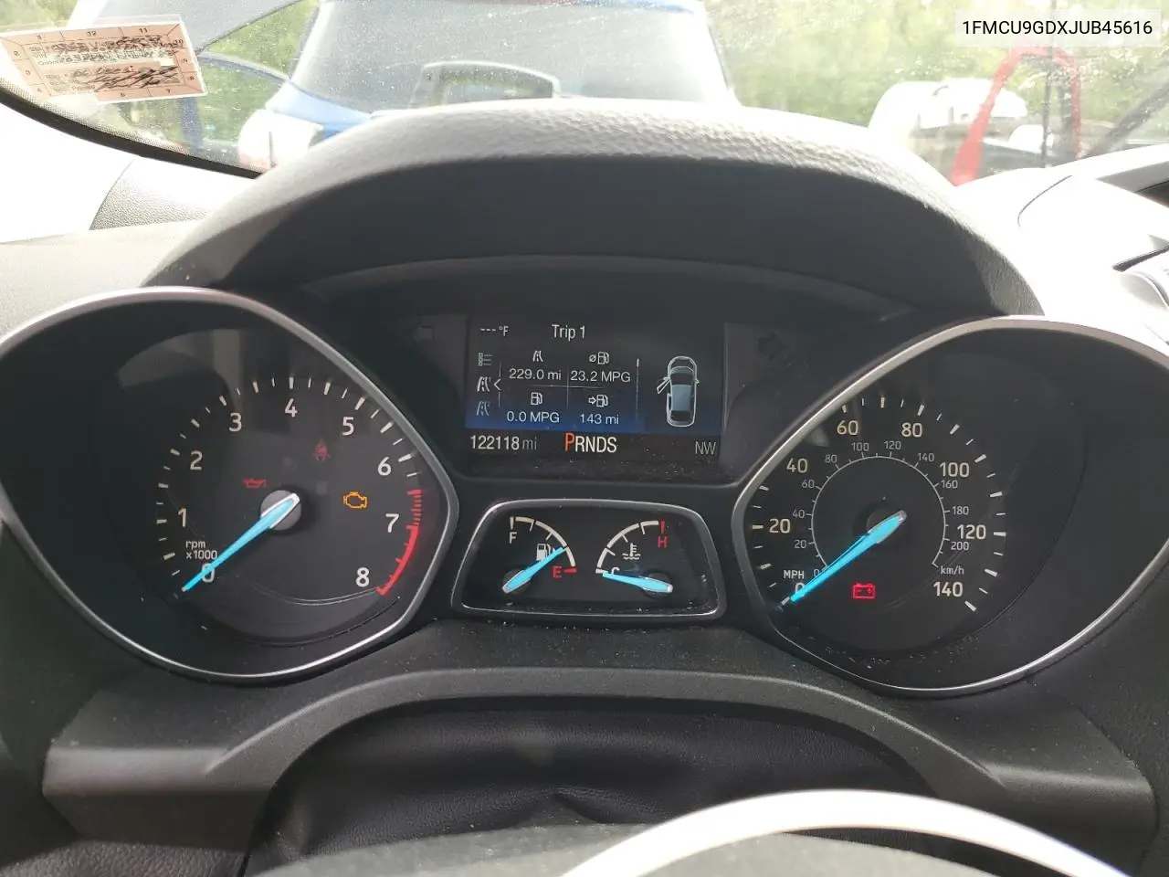 2018 Ford Escape Se VIN: 1FMCU9GDXJUB45616 Lot: 53978305