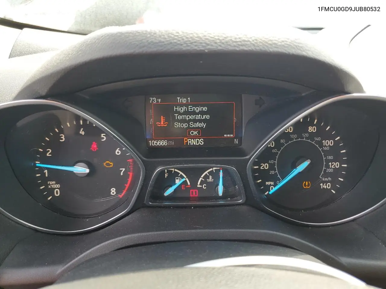 2018 Ford Escape Se VIN: 1FMCU0GD9JUB80532 Lot: 56696435