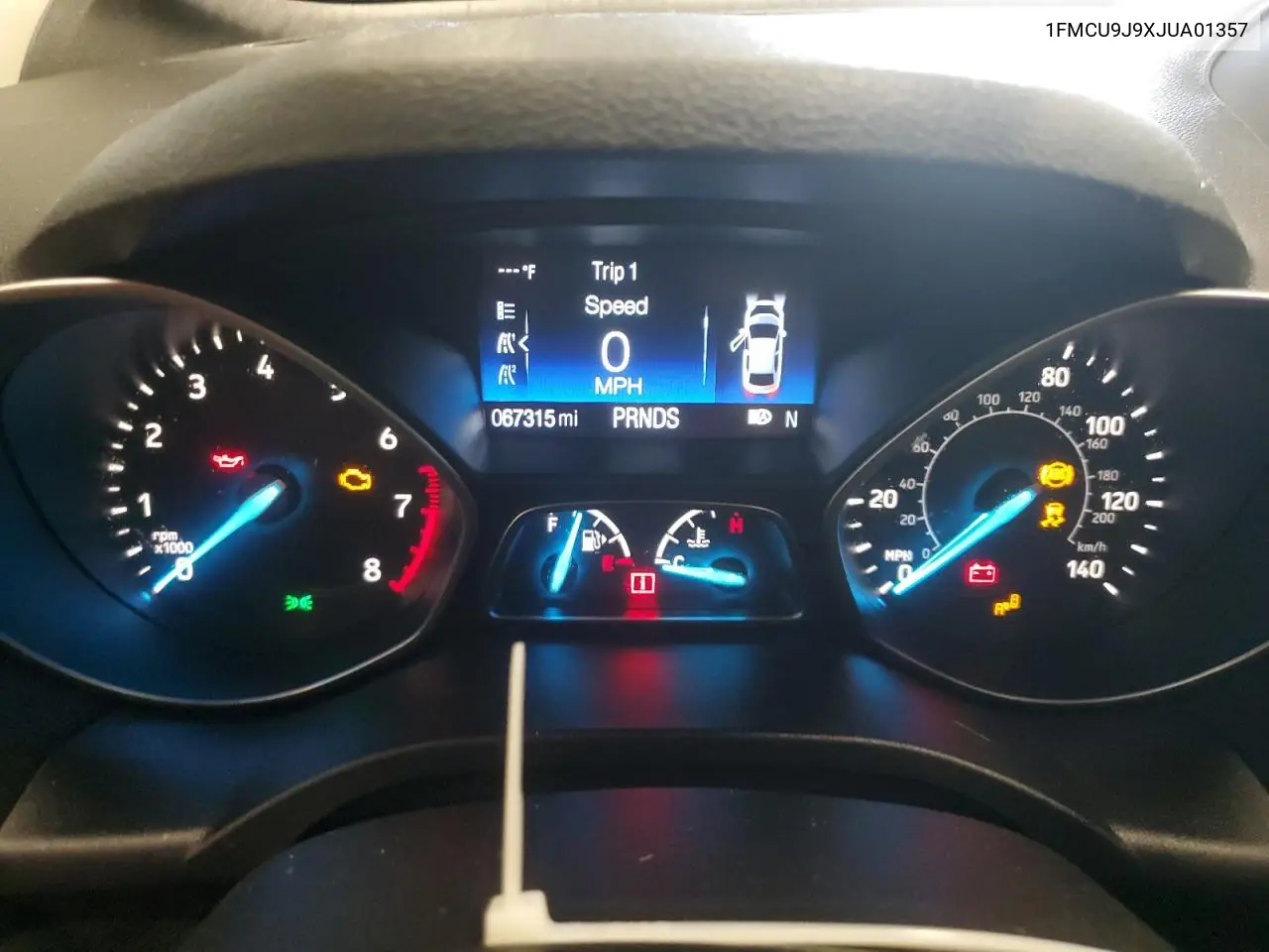 2018 Ford Escape Titanium VIN: 1FMCU9J9XJUA01357 Lot: 56868735