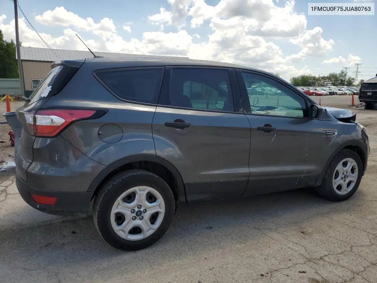 2018 Ford Escape S VIN: 1FMCU0F75JUA80763 Lot: 56876635