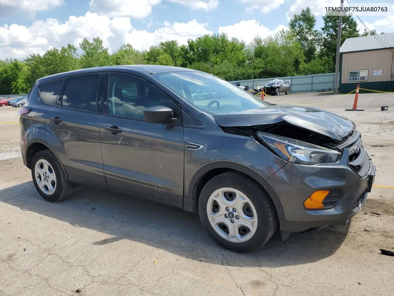 2018 Ford Escape S VIN: 1FMCU0F75JUA80763 Lot: 56876635