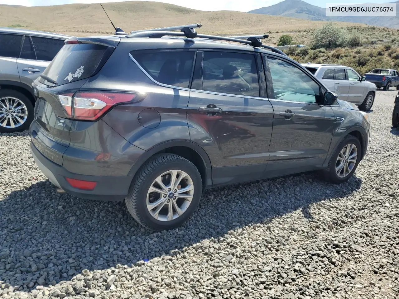2018 Ford Escape Se VIN: 1FMCU9GD6JUC76574 Lot: 62600865