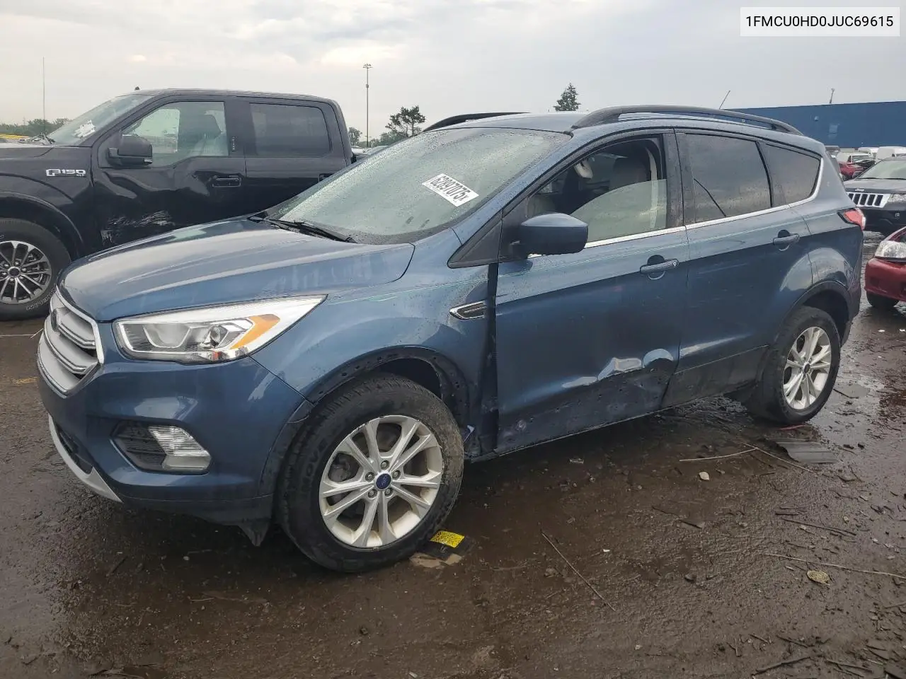 2018 Ford Escape Sel VIN: 1FMCU0HD0JUC69615 Lot: 62897075
