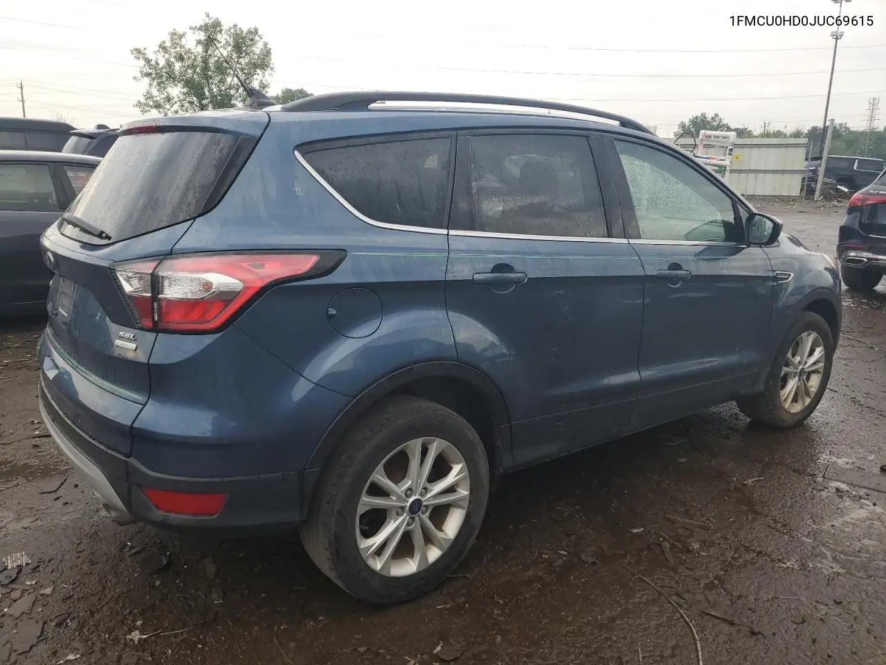 2018 Ford Escape Sel VIN: 1FMCU0HD0JUC69615 Lot: 62897075
