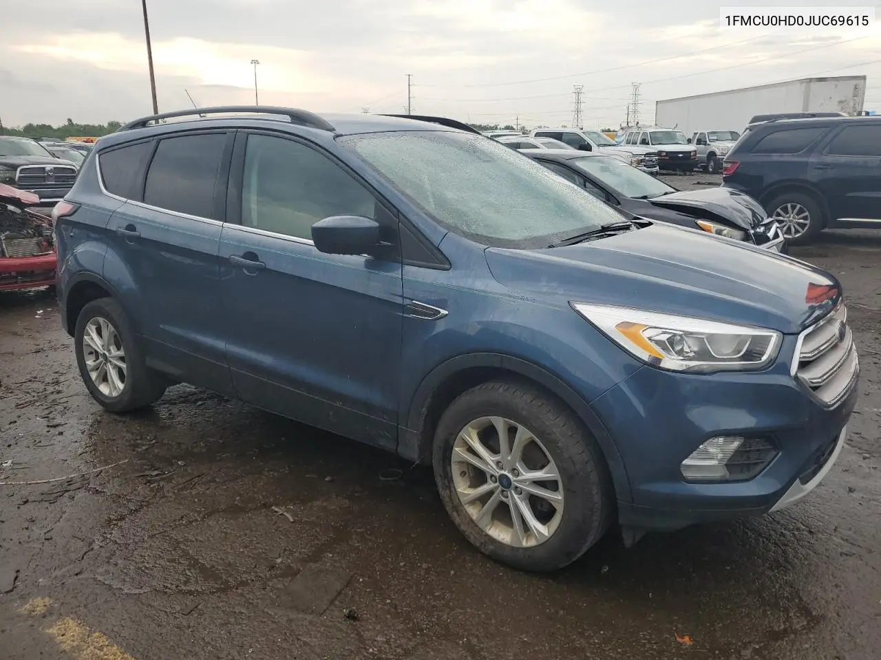 2018 Ford Escape Sel VIN: 1FMCU0HD0JUC69615 Lot: 62897075