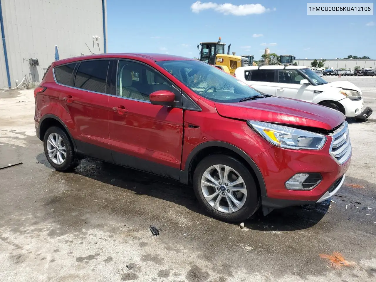 2019 Ford Escape Se VIN: 1FMCU0GD6KUA12106 Lot: 55255995