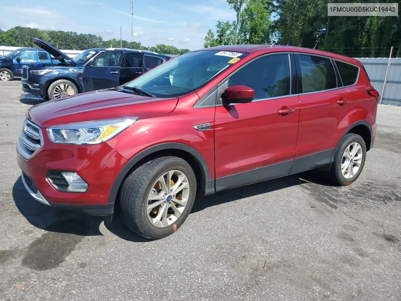 2019 Ford Escape Se VIN: 1FMCU0GD5KUC19442 Lot: 56477565