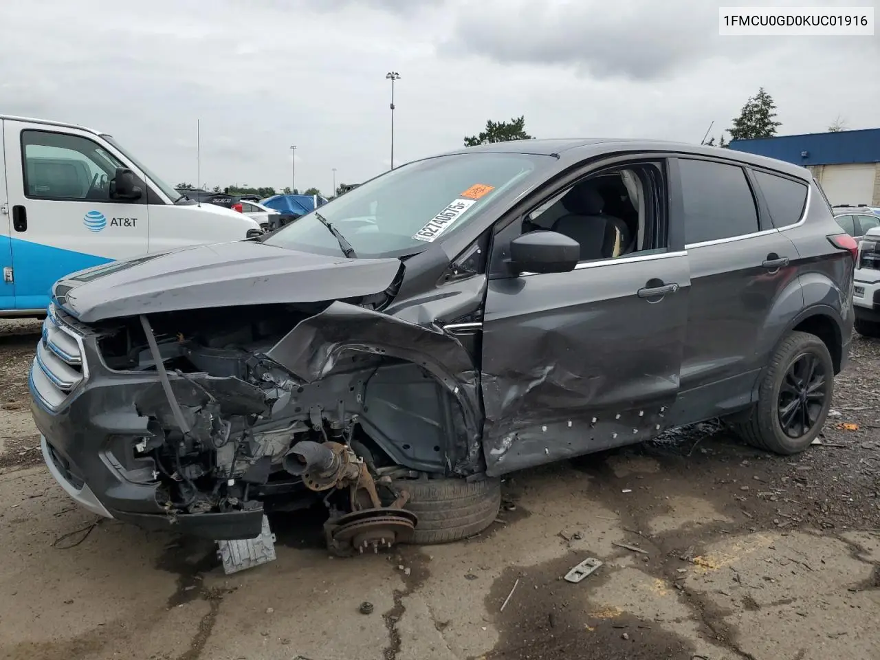 2019 Ford Escape Se VIN: 1FMCU0GD0KUC01916 Lot: 62740675