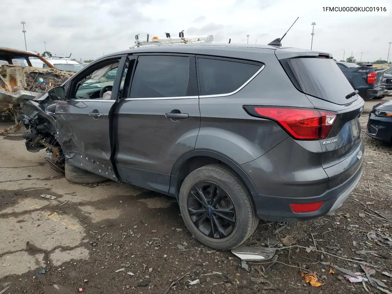 2019 Ford Escape Se VIN: 1FMCU0GD0KUC01916 Lot: 62740675
