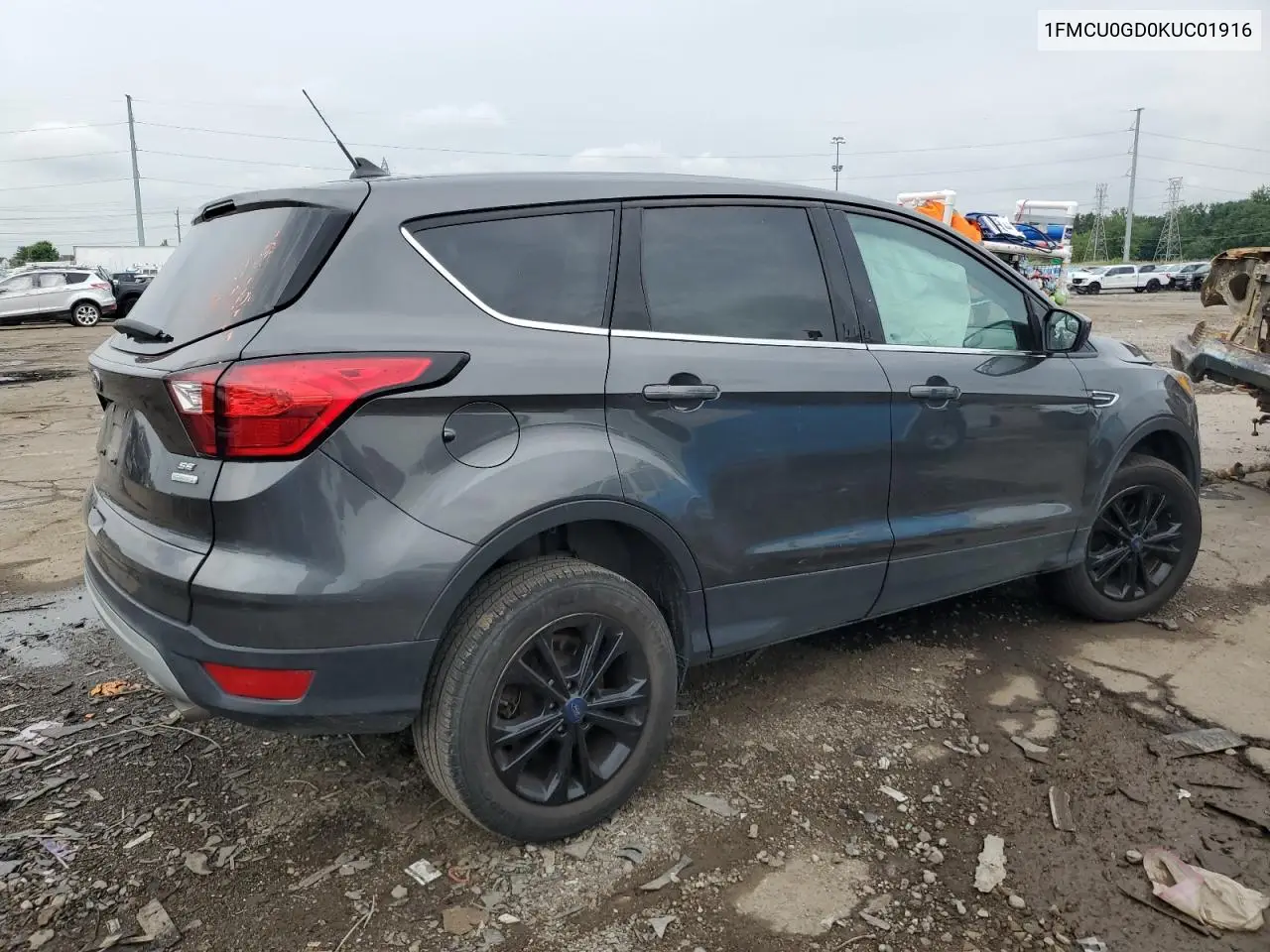 2019 Ford Escape Se VIN: 1FMCU0GD0KUC01916 Lot: 62740675