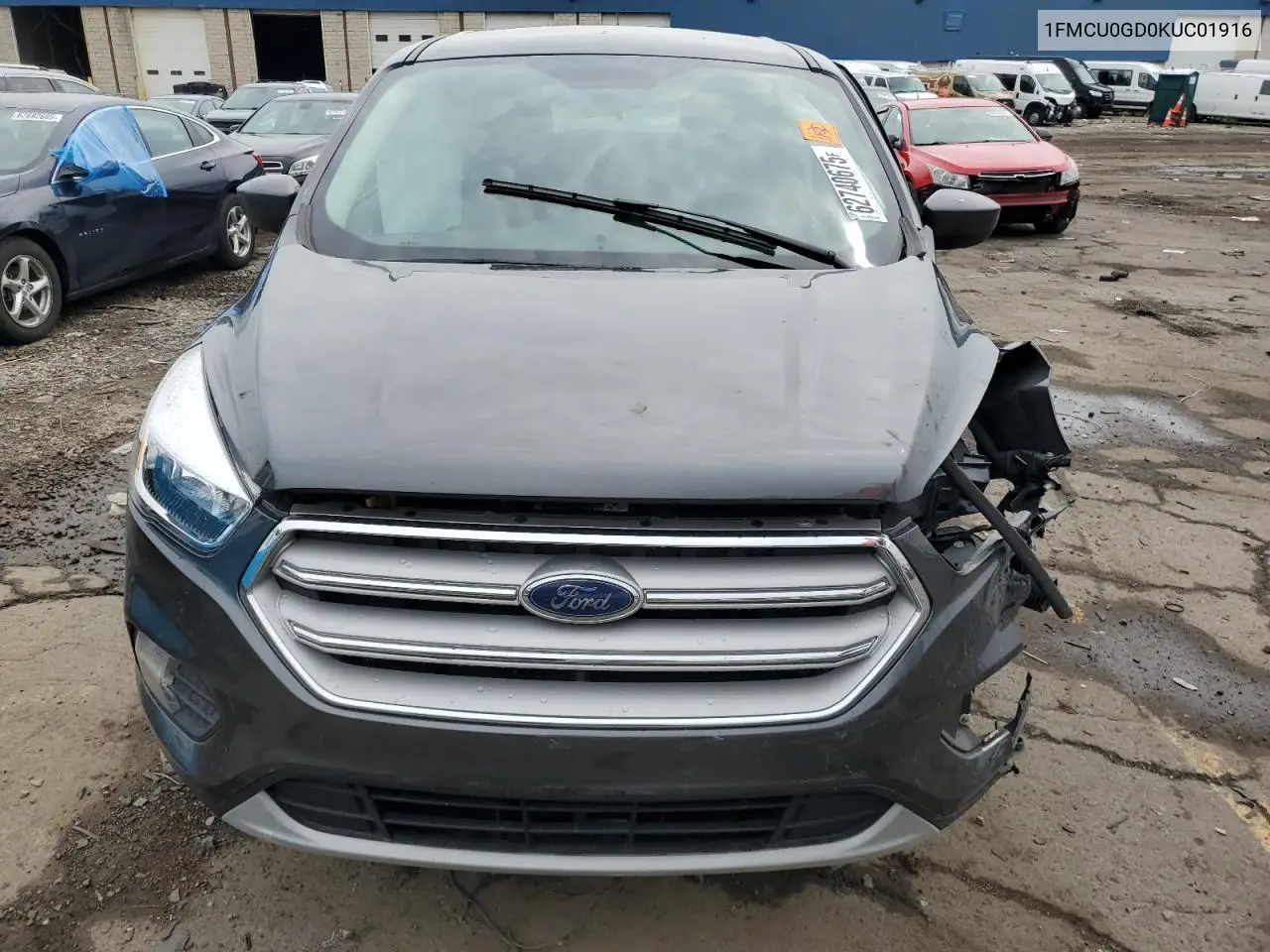 2019 Ford Escape Se VIN: 1FMCU0GD0KUC01916 Lot: 62740675