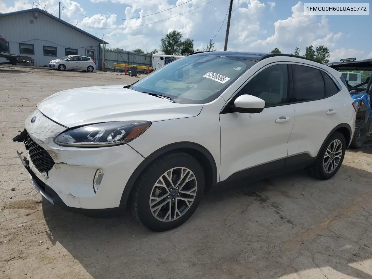 2020 Ford Escape Sel VIN: 1FMCU0H60LUA50772 Lot: 62690095