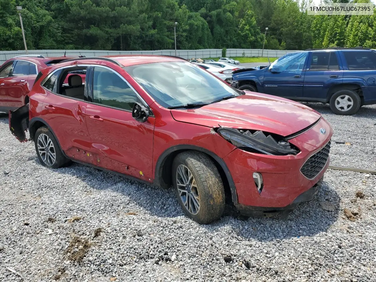 2020 Ford Escape Sel VIN: 1FMCU0H67LUC67395 Lot: 62934755