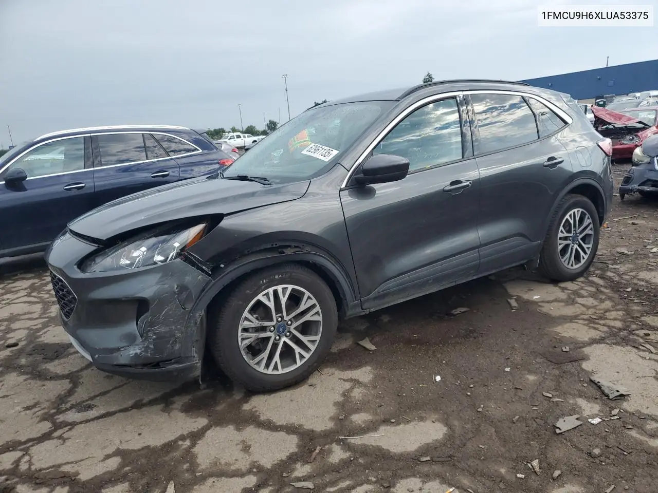 2020 Ford Escape Sel VIN: 1FMCU9H6XLUA53375 Lot: 62961135