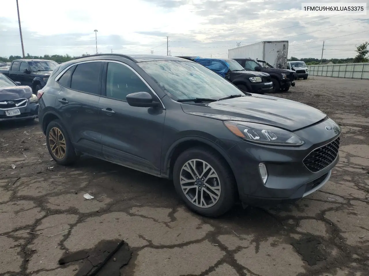 2020 Ford Escape Sel VIN: 1FMCU9H6XLUA53375 Lot: 62961135