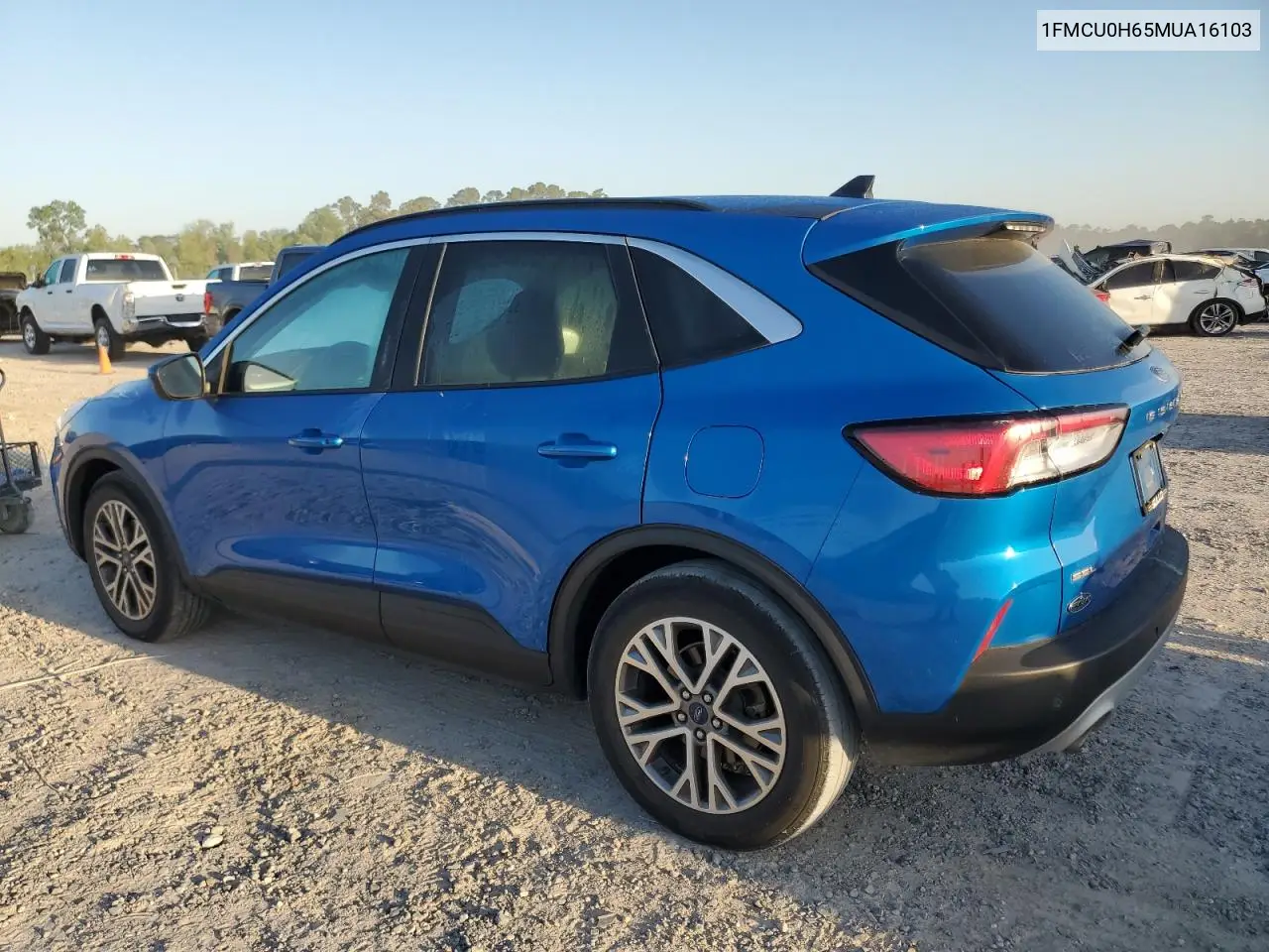 2021 Ford Escape Sel VIN: 1FMCU0H65MUA16103 Lot: 52232055