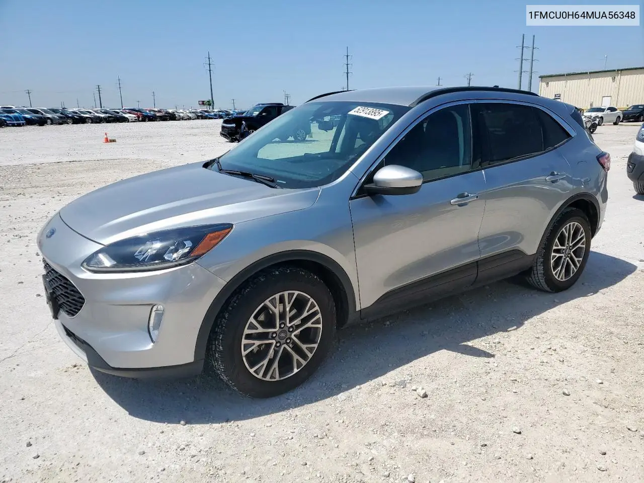 2021 Ford Escape Sel VIN: 1FMCU0H64MUA56348 Lot: 52913895