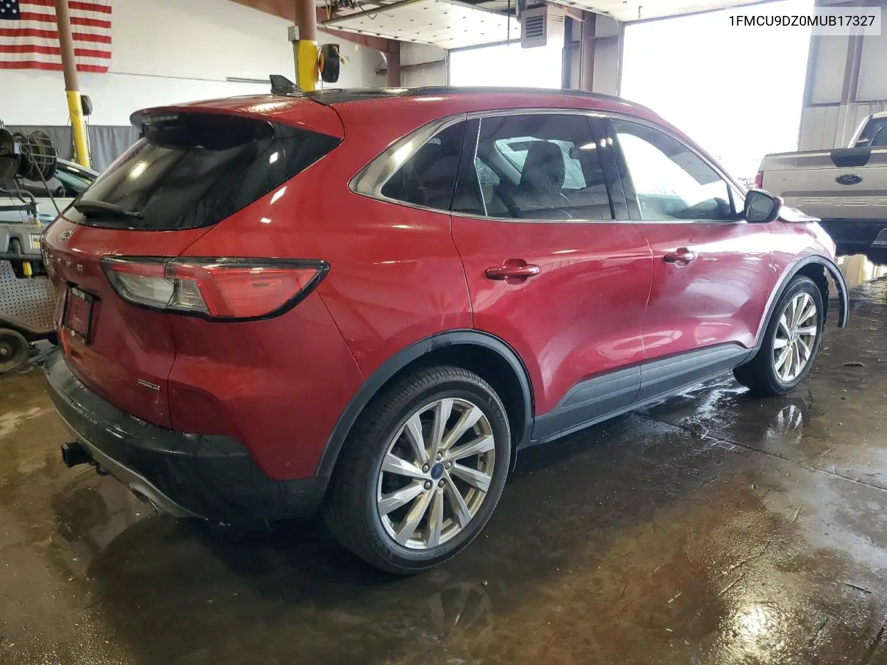 2021 Ford Escape Titanium VIN: 1FMCU9DZ0MUB17327 Lot: 56545325