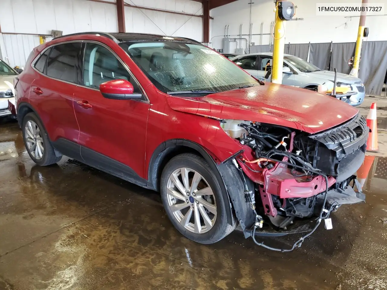 2021 Ford Escape Titanium VIN: 1FMCU9DZ0MUB17327 Lot: 56545325