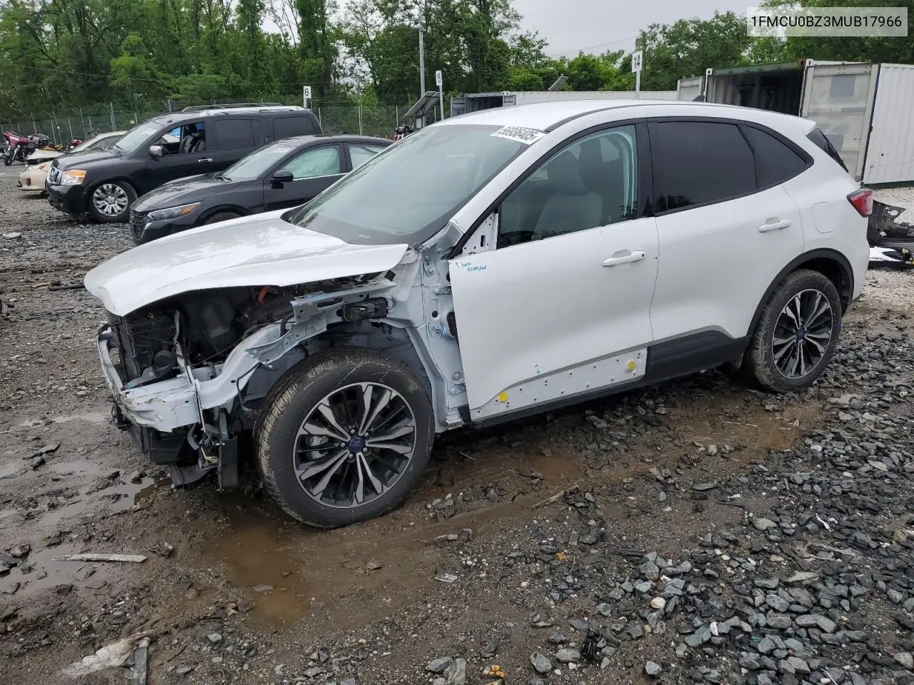 2021 Ford Escape Se VIN: 1FMCU0BZ3MUB17966 Lot: 56936405