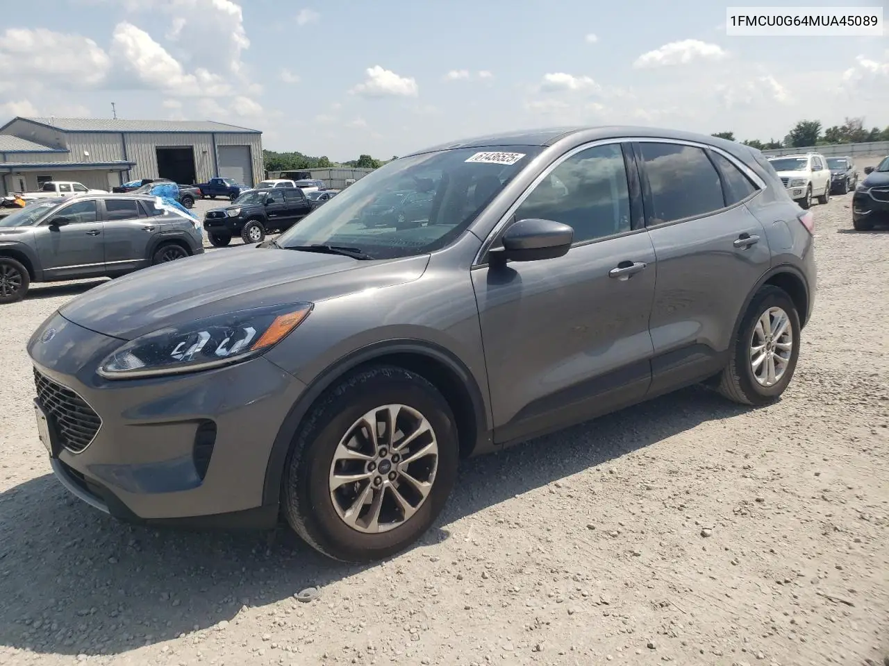 2021 Ford Escape Se VIN: 1FMCU0G64MUA45089 Lot: 61436525