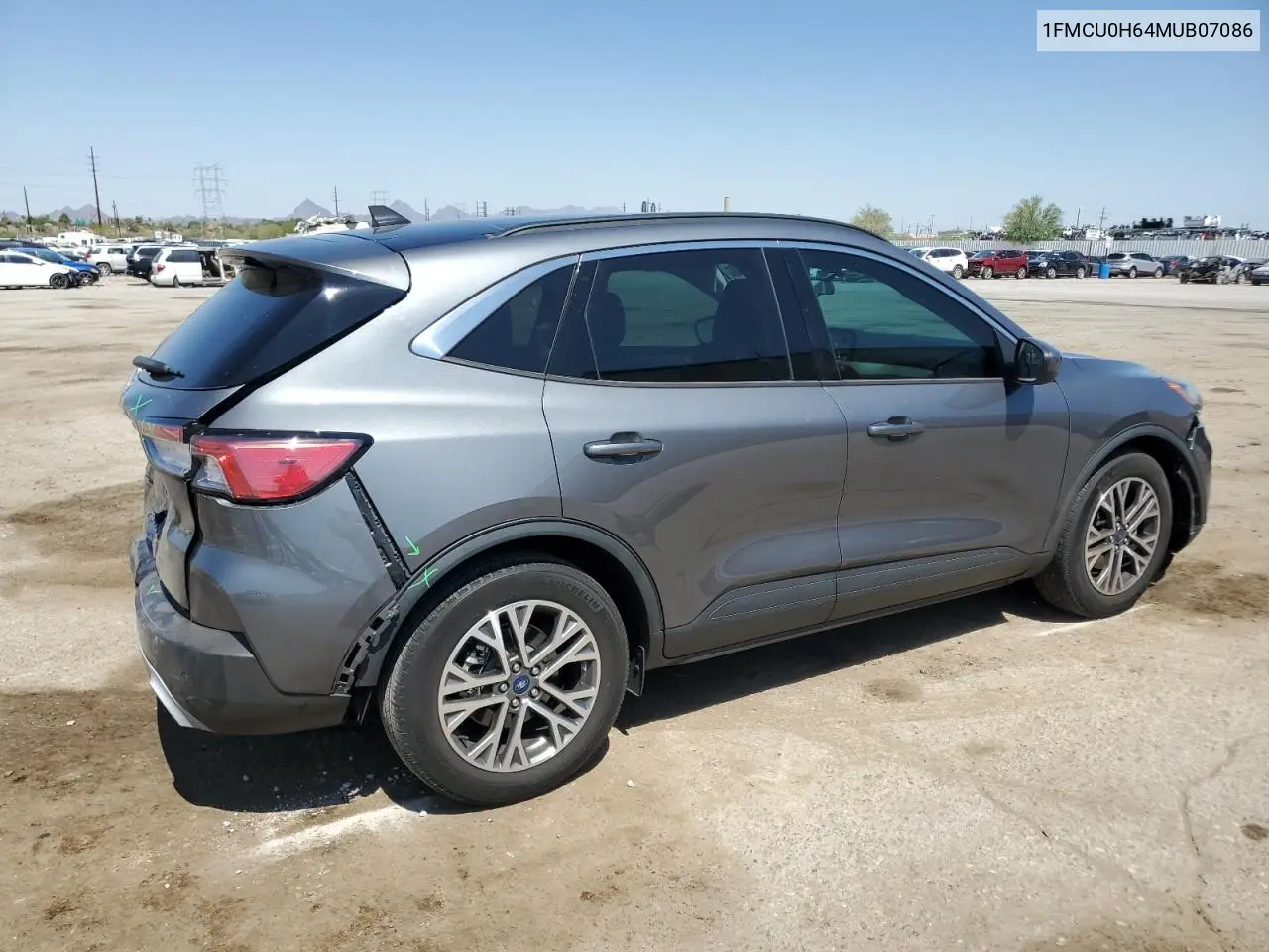 2021 Ford Escape Sel VIN: 1FMCU0H64MUB07086 Lot: 62757275