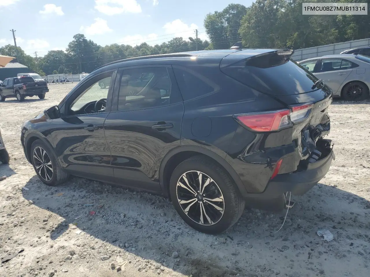 2021 Ford Escape Se VIN: 1FMCU0BZ7MUB11314 Lot: 62907625