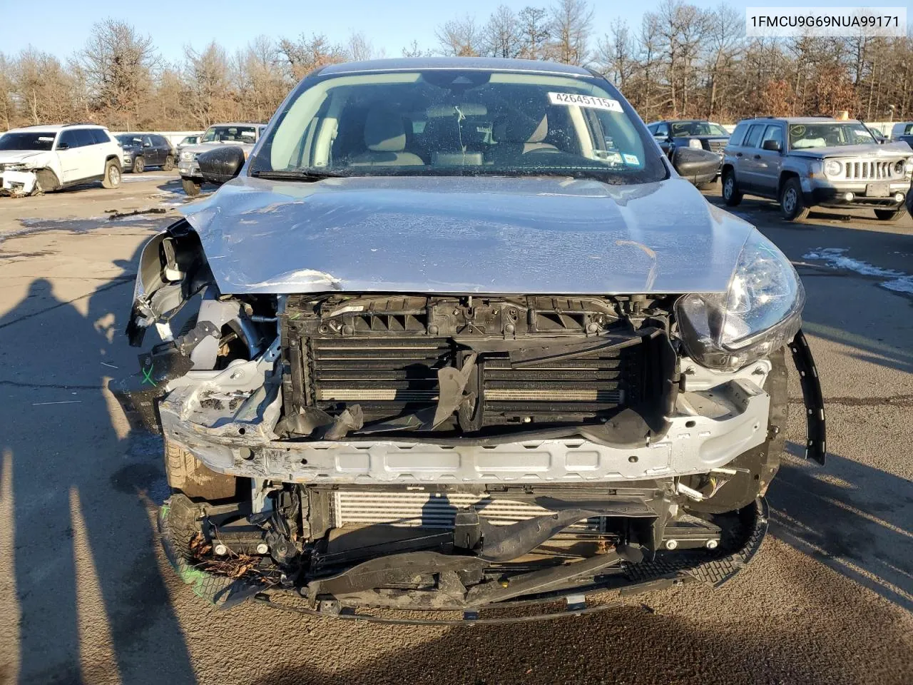2022 Ford Escape Se VIN: 1FMCU9G69NUA99171 Lot: 42645115