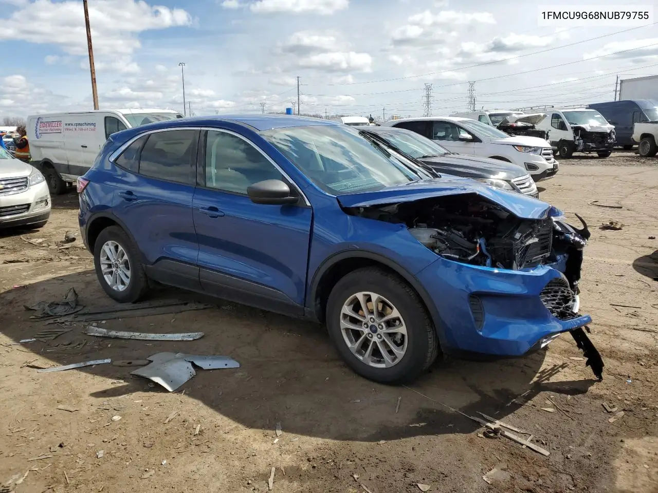2022 Ford Escape Se VIN: 1FMCU9G68NUB79755 Lot: 50707645