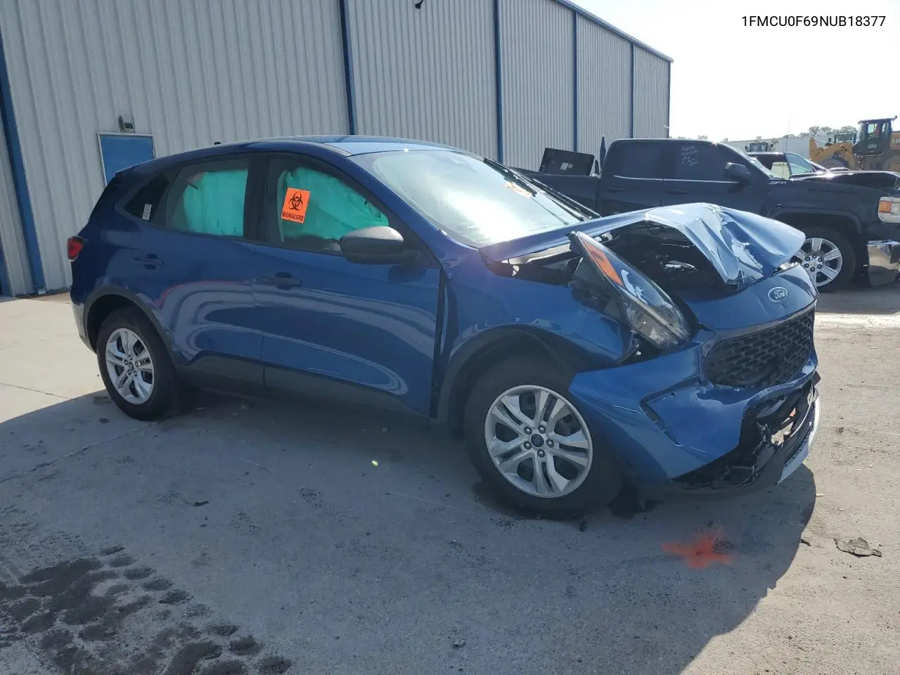 2022 Ford Escape S VIN: 1FMCU0F69NUB18377 Lot: 51408325