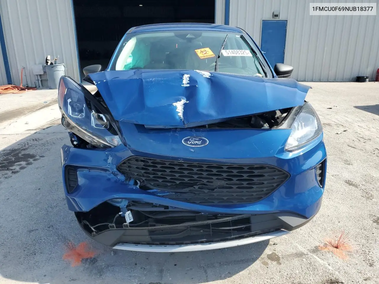 2022 Ford Escape S VIN: 1FMCU0F69NUB18377 Lot: 51408325
