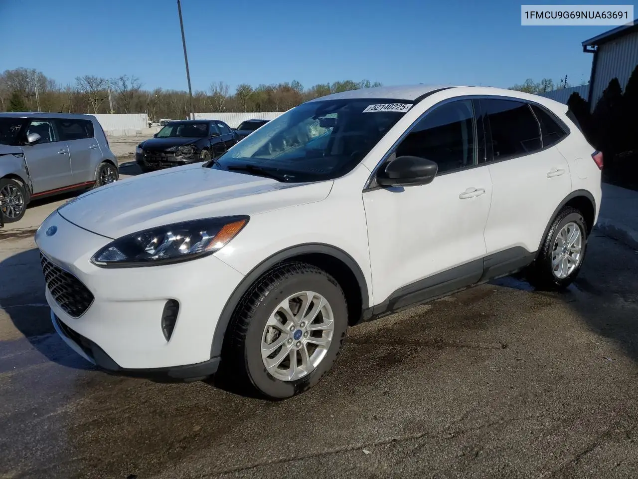 2022 Ford Escape Se VIN: 1FMCU9G69NUA63691 Lot: 52140225