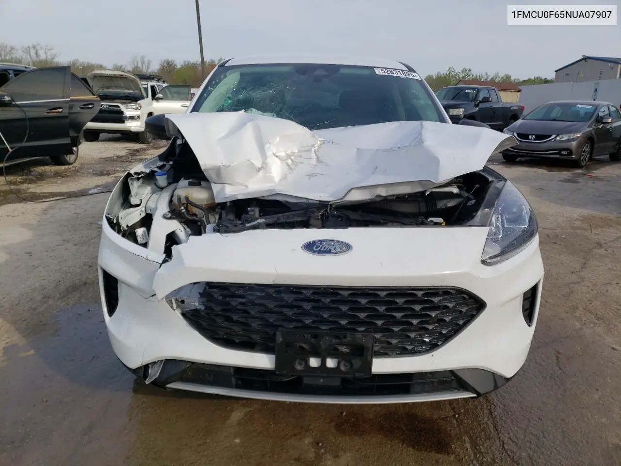 2022 Ford Escape S VIN: 1FMCU0F65NUA07907 Lot: 52631895