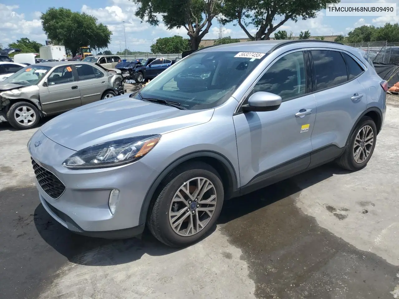 2022 Ford Escape Sel VIN: 1FMCU0H68NUB09490 Lot: 56327455